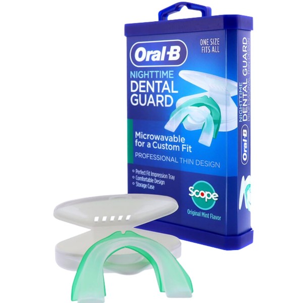 Oral-B Nighttime Dental Guard, Less Than 3-Minutes for Custom Teeth
