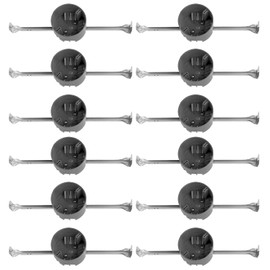 HXH 20 Cubic-inches 1 Gang Electrical Box Ceiling with Adjustable Hanger Bar, 4 Inch Diameter Weatherproof Round Electrical Outlet Box with ETL Listed, 12PCS.