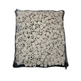 Wave Point Premium Grade A, Micro Fiber Bio Ceramic Rings Filter Media for Aquarium Fish, Koi Fish, Pond Reef Filter, Canister Filter, Sump (0.7 lbs)