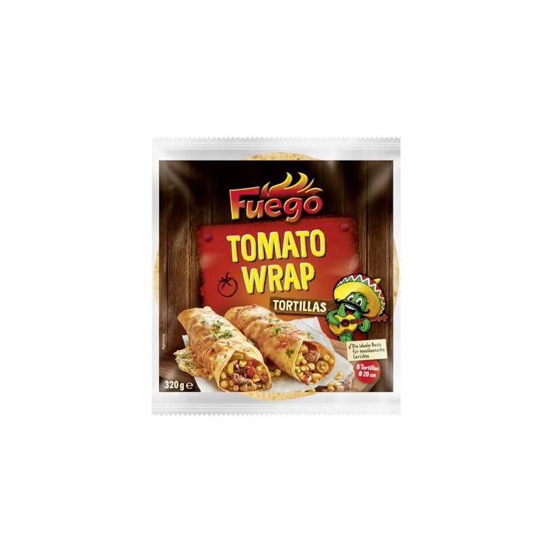 Fuego - Tortillas Tomato | Tomato Flavoured Wheat Flour Wrap