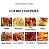 Stainless Steel Paella Pan with Red Handles (22 cm for