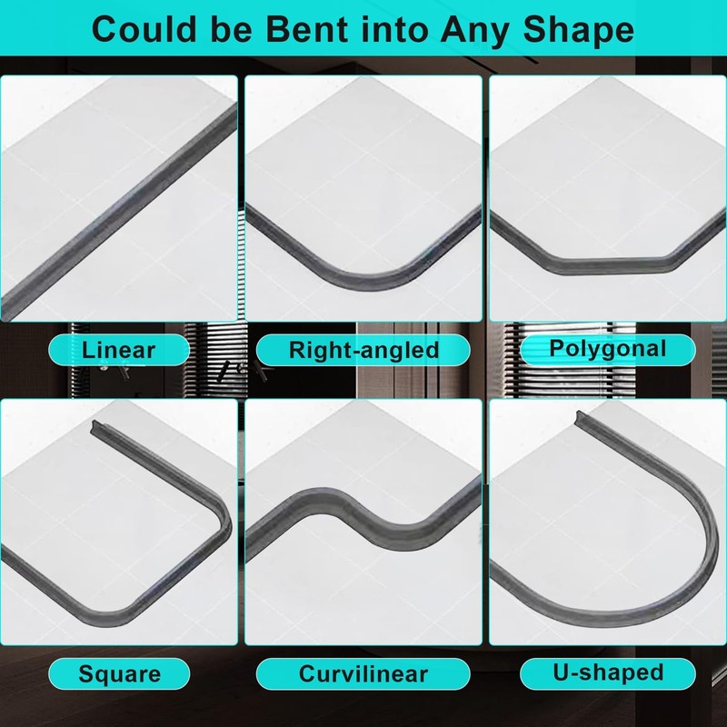 Hi-Na 3ft/5ft/6ft/8ft10ft Collapsible Shower Threshold Water Dam Water Barrier for