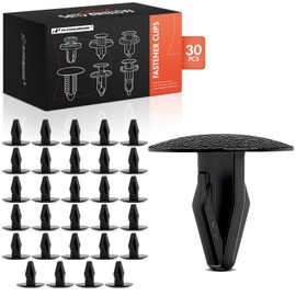 A-Premium 30PCS Nylon Retainer Clips Compatible with Nissan Pickup 1995-1995, Sentra 2003-2006, Pulsar NX 1983-1984 & Honda CR-V CRV 1997-2001, Civic 1996-2000, Accord 1982-1985
