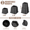 MCXYEM Bed Riser/Furniture Lift Bed/Bed risers/Furniture Lifter/Table risers/Frame Risers Create