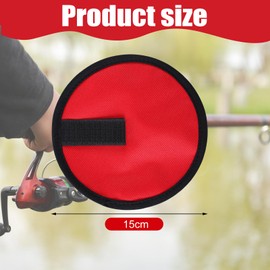 Tioncy 6 Pack Bait Gloves 6 Inch Lure Wrap Lure Covers Fishing Bait Covers Easily See Lure Hook Covers Lure Guard to Keep Fishermen Fishing Safe for Fishing Rod