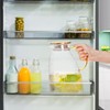 Hedume Fridge Door Water Pitcher, 1.8 Liter/60oz Gold Lid, High