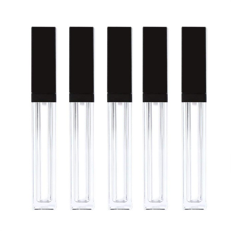 TOPINCN 5ml/pcs Bottle Tube Lip Gloss Bottle Plastic Tube Lip