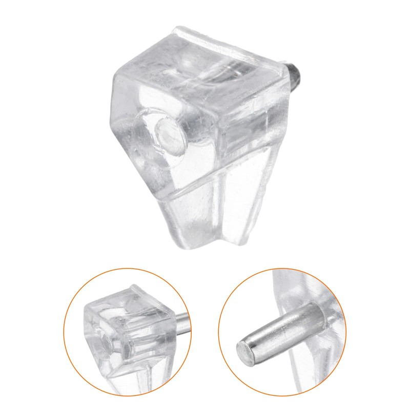 HARFINGTON 20pcs Shelf Support Peg 5mm/0.2" Steel Bracket Pegs with
