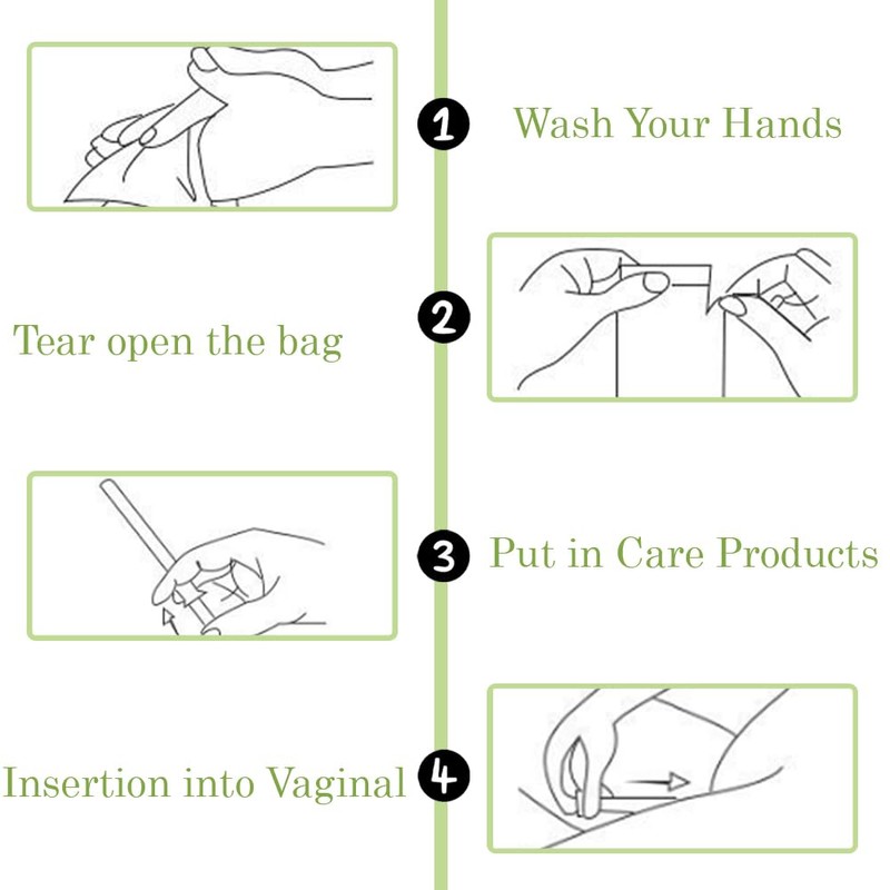 16 PCS Plastic Disposable Vaginal Applicators Smooth Lube Applicator One-Time