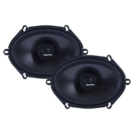 Memphis Audio 15-MCX57 5x7 Coaxial Speakers with in-line Crossover - Pair