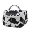 Makeup Organizer Bag - Cow Print Makeup Cosmetic Organizer Pouch