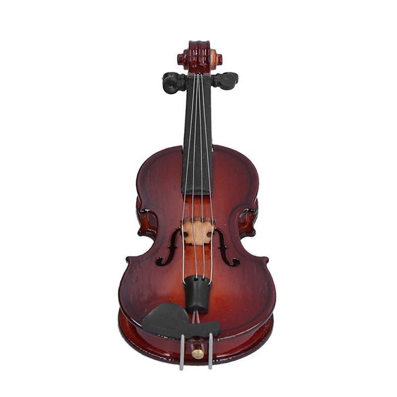 Violin Model Mini Exquisite Musical Instrument Decorative Handicraft Ornament for