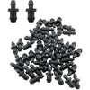 Ruiwaer 50pcs 1/4" Drip Tubing End Plugs for Home Garden Sprinkler Systems Drip Fitting, Double Barbed Goof Plugs for Drip Irrigation Drip Line Plug