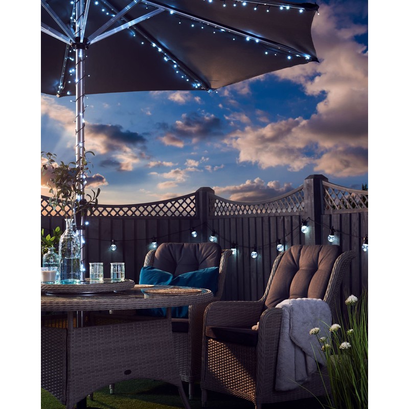 240 Ice White Multi-Function LED Light String