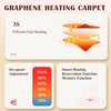 YIRCELOM Heated Floor Carpet, Heated Floor Mats with Adjustable Temperature