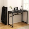 HOBINCHE 39 Inch Foldable Computer Desk, Folding Space-Saving Home Office