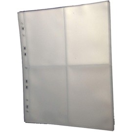 Postcard Storage Album Pages (4 Section) For Storing Postcards & Photographs by Robin Hood Direct