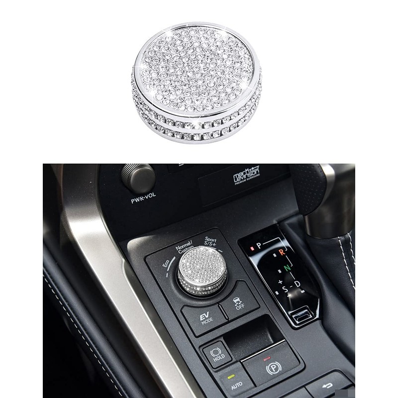 Driving Mode Select Switch Knob Covers Crystal Decals Stickers Compatible