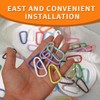 WTYONZEL 50Pcs Colorful Cute Carabiners Keychain Clip,D Spring Clip Aluminum