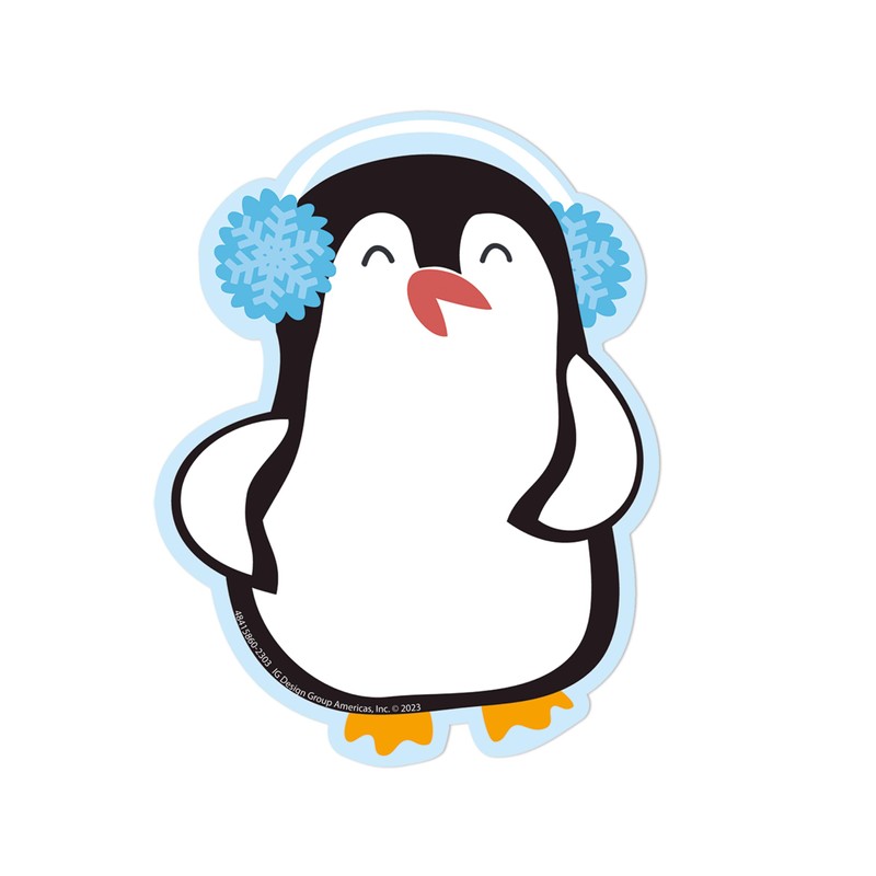 Eureka Penguins Paper Cut-Out Classroom Decorations for Teachers, 36 Pieces