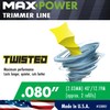 Maxpower Maxpower 338801 Premium Twisted Trimmer Line .080-Inch Twisted Trimmer