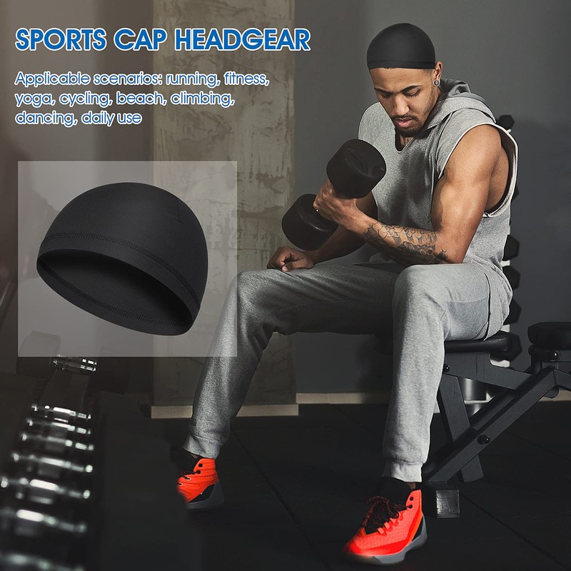 Yolev 3 Pack Cooling Skull Cap Helmet Liner Sweat Wicking