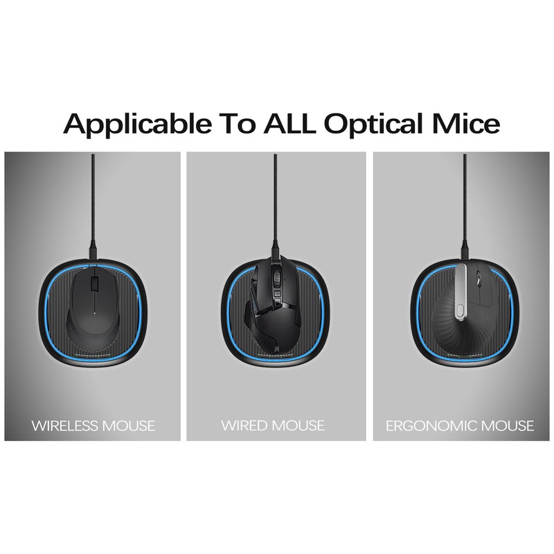 Undetectable Mouse Mover with Adjustable Timer LED Indicator USB C