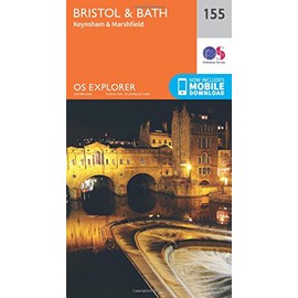 Bristol & Bath Map | Keynsham & Marshfield | Ordnance Survey | OS Explorer Map 155 | England | Walks | Hiking | Maps | Adventure