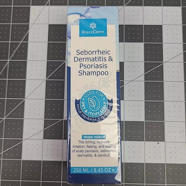 RoyceDerm Seborrheic Dermatitis Treatment Shampoo Itchy Scalp Psoriasis 8.45oz