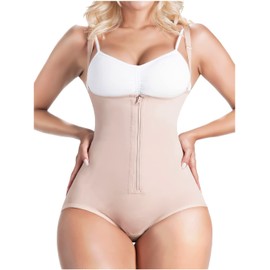 Sonryse CH006ZF Fajas Colombianas Postparto Cesarea Csection Postpartum Girdle Tummy Control FUPA Shapewear with Removable Straps for Women Medium Compression