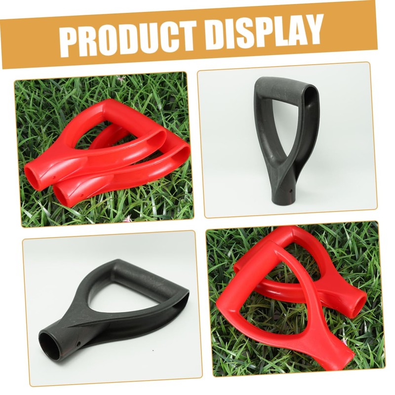 LALAFINA 4pcs D Shaped Grip Handle for Shovels Portable Replacement