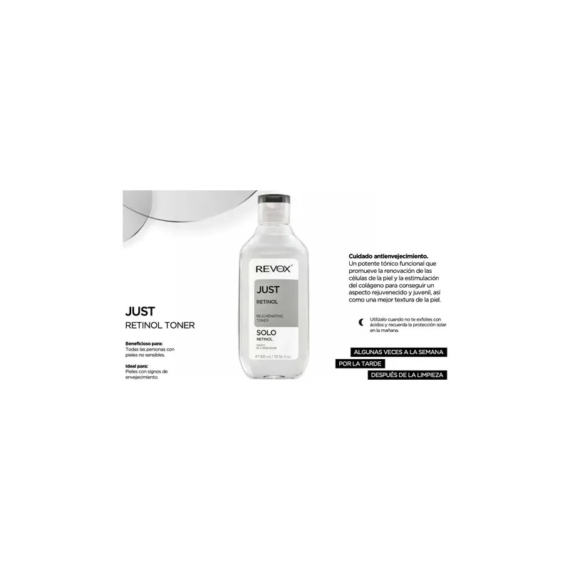 Revox B77 Tónico Facial · Retinol · Rejuvenecedor · 300