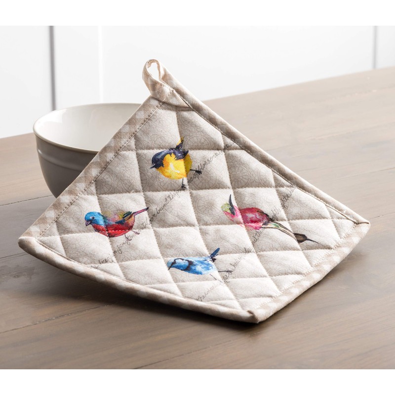 Maison d' Hermine Birdies On Wire 100% Cotton Pot Holder,