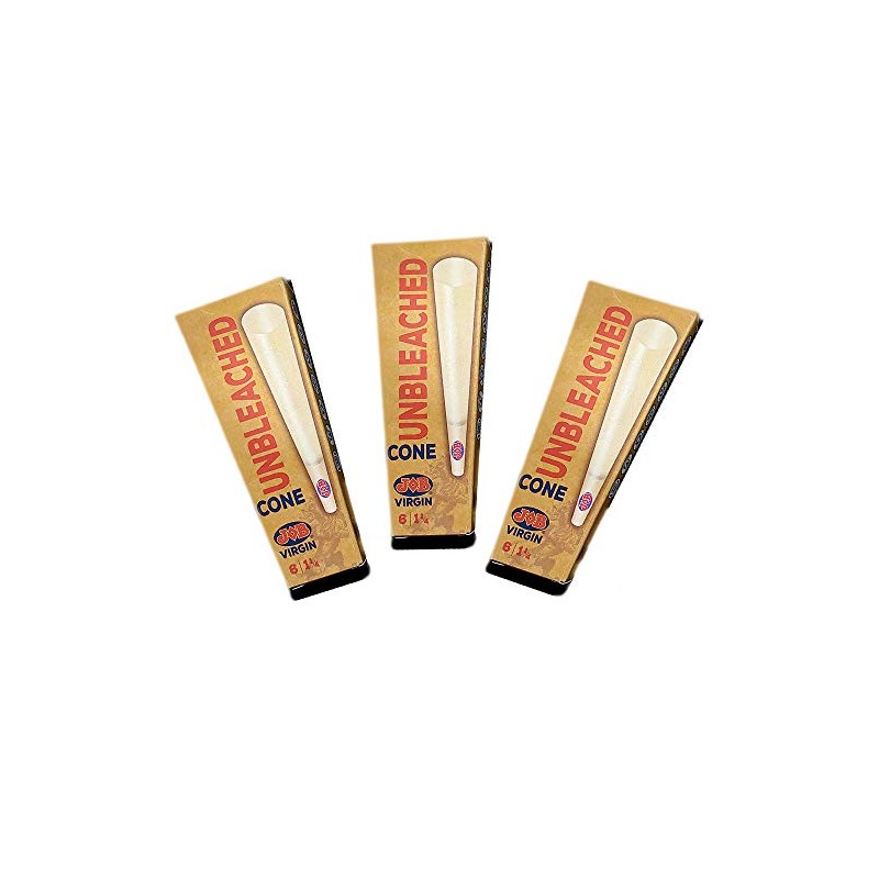 3 x Job Virgin Unbleached Cones Ultra Thin Cones -