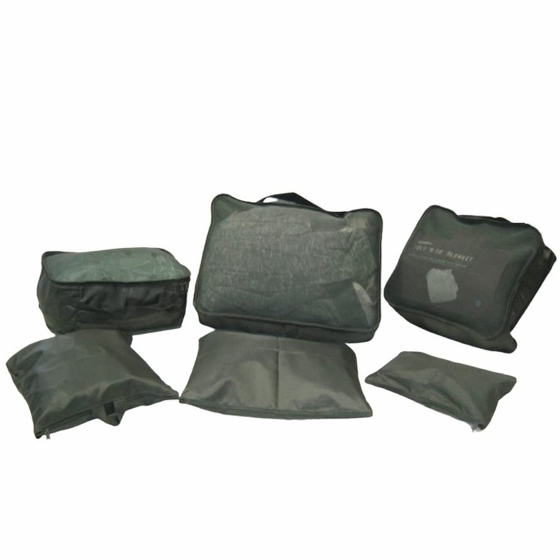 Antler 6pc Packing Cubes & Zipped Pouches Compression Organiser Set
