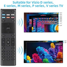 XRT-136 XRT136A Universal Remote Control fit for All Vizio LED LCD HD 4K UHD HDR Smart TVs (D-Series E-Series M-Series P-Series V-Series) 24 32 40 43 48 50 55 60 65 70 75 inch TV