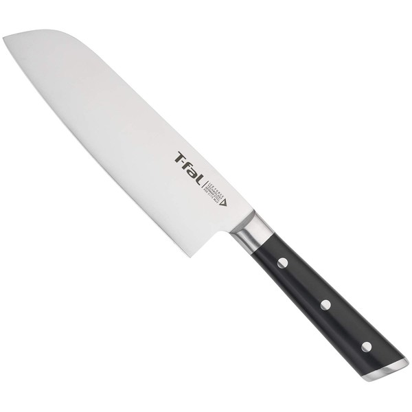 T-fal K24211 All-Purpose Santoku Knife, 6.5 inches (16.5 cm), Ice Force