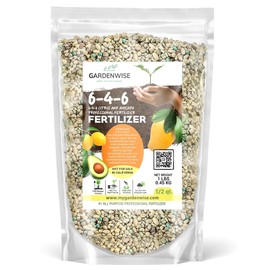 Gardenwise 6-4-6 Avocado, Mango Citrus Tree Professional Fertilizer, Plant Food Outdoor/Indoor Gardening; Quick-Release Nitrogen Fertilizer; Orange, Lime, Avocado and Lemon Tree Fertilizer (1/2 QUART)