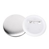 100Pcs Badge Back Cover Tinplate Plastic Base Avoid Rust Firm
