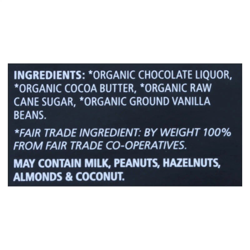UD_Equal Exchange Bittersweet 92% Dark Chocolate Bar 2.8 oz Solid