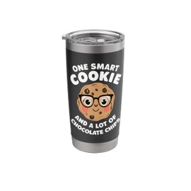 Cookie One Smart Cookie And A Lot Of Chocolate Chips Stainless Steel Insulated Tumbler