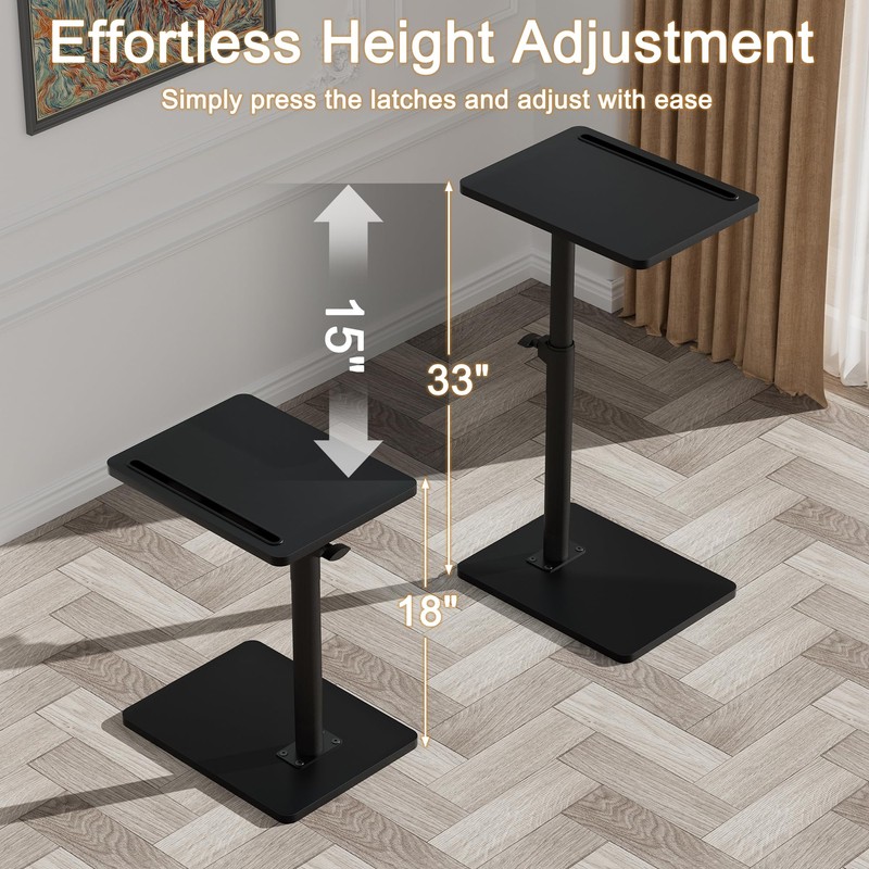 YUHFERA Sofa Armrest Tray Table for Couch - 360° Swivel