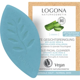 LOGONA Naturkosmetik Solid Moisturising Facial Cleansing Organic Aloe Vera & Natural Hyaluronic