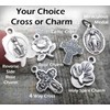 St. Florian, Firefighter Protection Prayer Necklace, Keychain or Clip, Patron