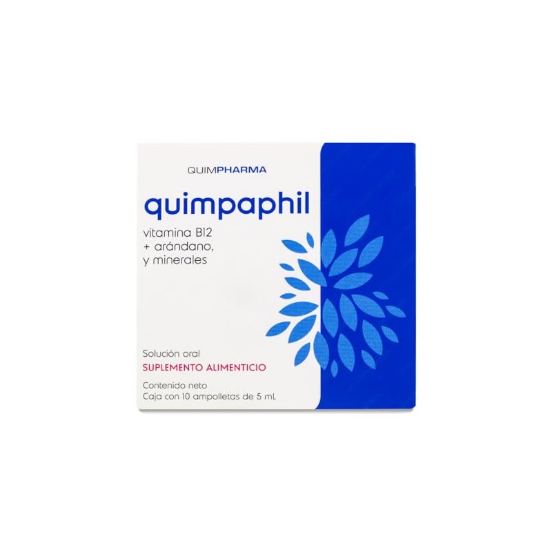 Vitamina B12 + Arandano + Minerales, 10 apolletas de 5ml