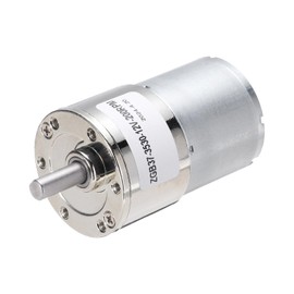 uxcell ZGB37-3530 DC 12V 200RPM Micro Motor High-Speed Geared Motor for DIY RC Cars Remote Control Shaft 6mm Diameter