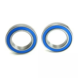 TRB RC 15x24x5mm Precision Ball Bearings ABEC 3 Blue Rubber Seals (2)