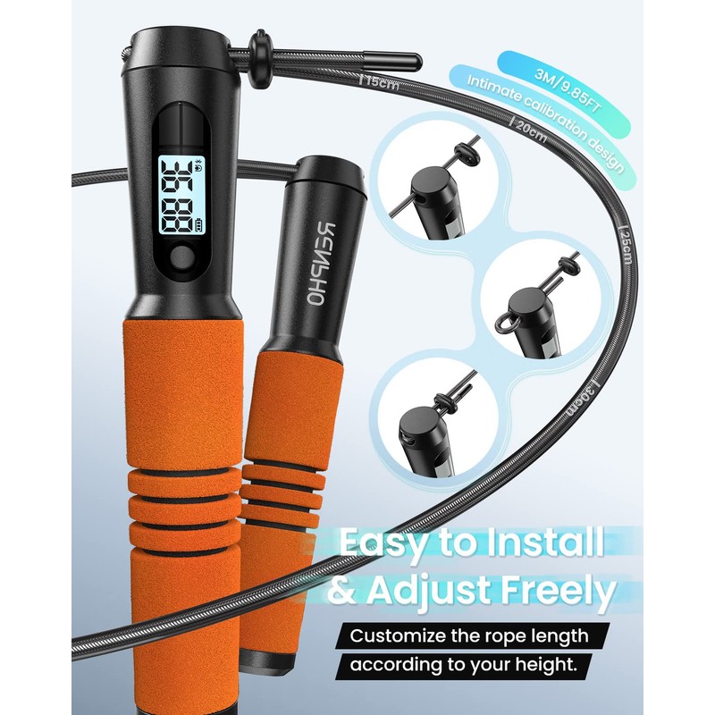 RENPHO Jump Rope, Smart Jumping Rope Counter with APP, Fitness