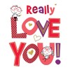 Piccadilly Greetings Valentine's Day Card, Really Love You Open -