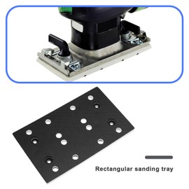 SG Store Sanding Pad Replacement Polishing Disc, Sanding Plate, Sanding Sheet 80 mm x 130 mm, Compatible with Festool RTS 400 RS 400 RTSC 400 Sander